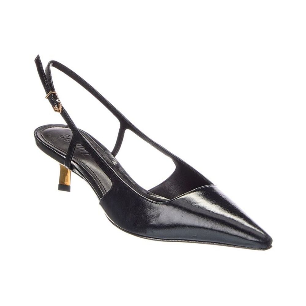 Schutz Sophia Mid Stiletto Pump, Black